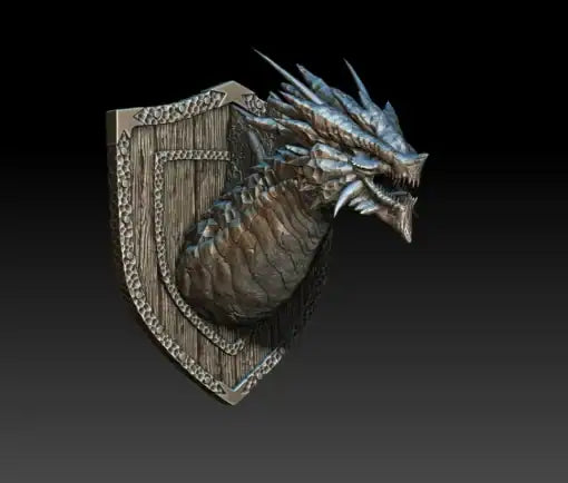 Verathis The Quicksilver Dragon Bust 3D Printed Miniature Primed Magnetic Back 28mm Unpainted Mini Noble Dwarf | Red Claw Gaming