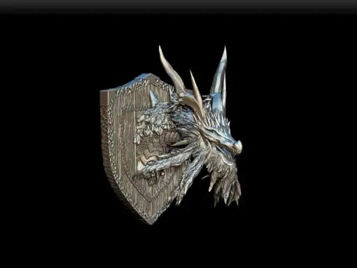 Glacius The Ice Dragon Bust 3D Printed Miniature Primed Magnetic Back 28mm Unpainted Mini Noble Dwarf | Red Claw Gaming
