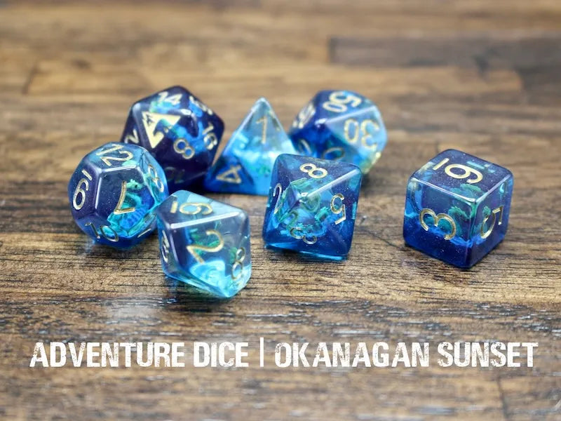 Adventure Dice Okanagan Sunset Dice Set Dice & Counters Adventure Dice | Red Claw Gaming