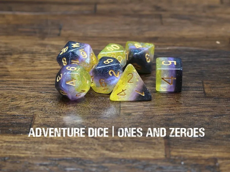 Adventure Dice Ones and Zeros Dice Set Dice & Counters Adventure Dice | Red Claw Gaming