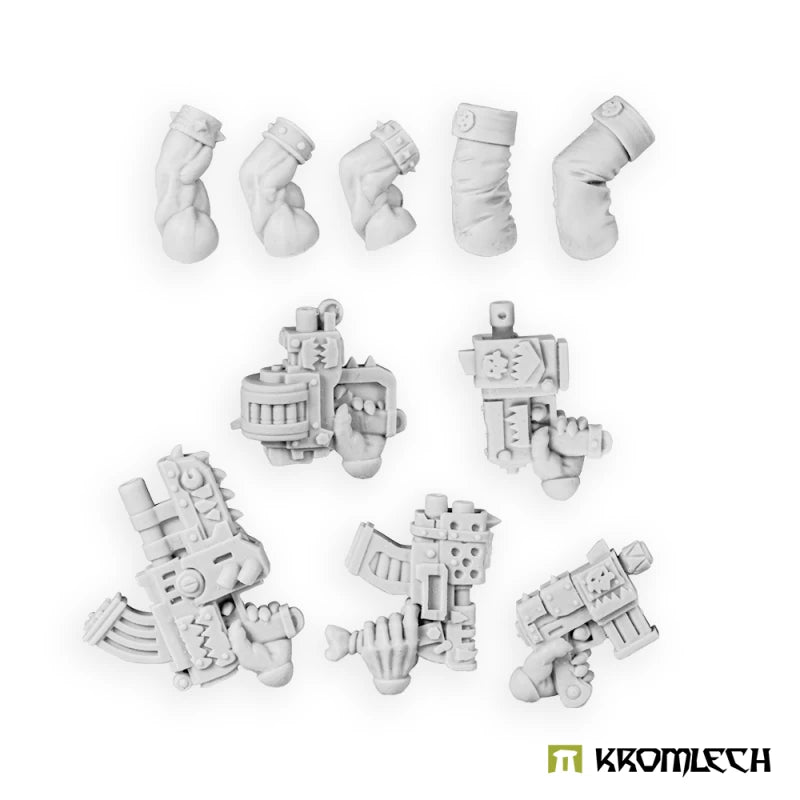 Orc Greatcoat Boss Left Pistols Minatures Kromlech | Red Claw Gaming