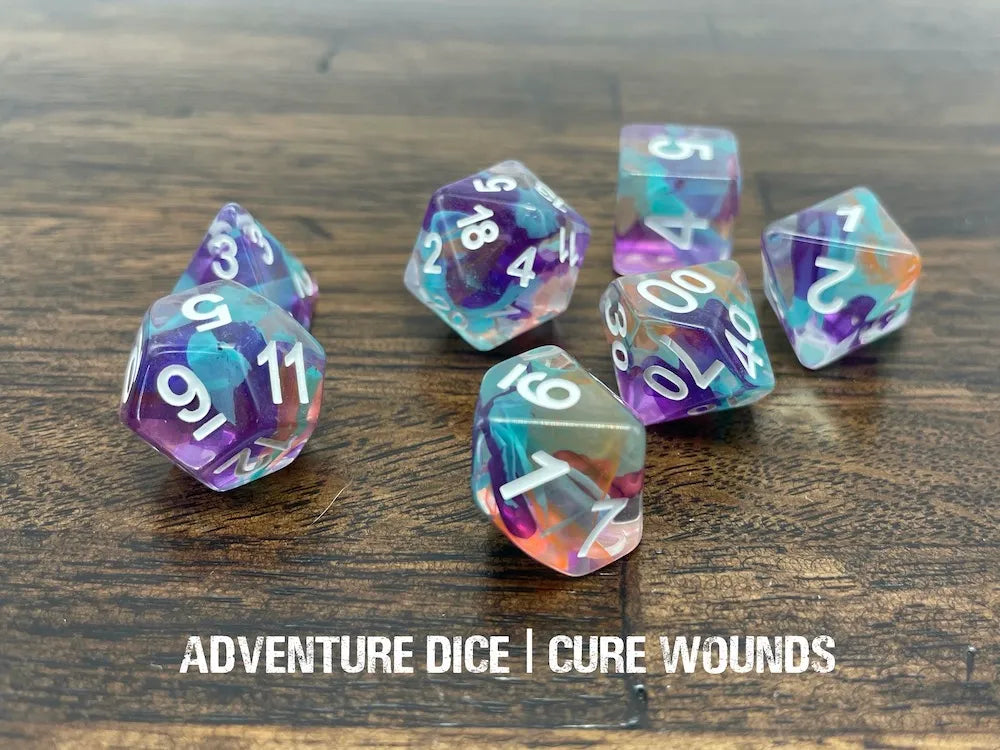 Adventure Dice Cure Wounds Dice Set Dice & Counters Adventure Dice | Red Claw Gaming