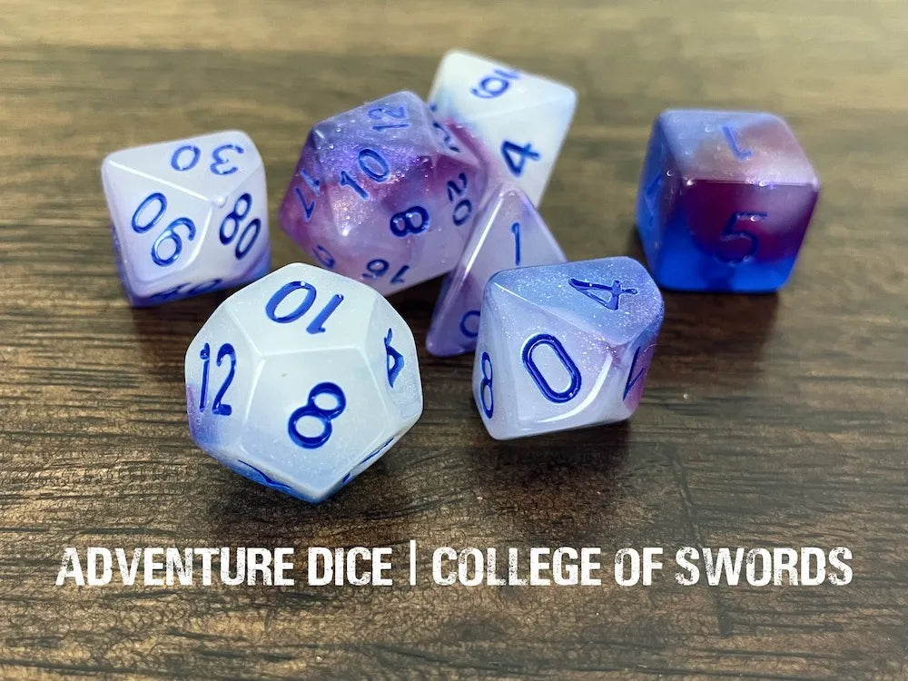 Adventure Dice College of Swords Dice Set Dice & Counters Adventure Dice | Red Claw Gaming