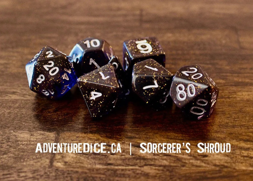 Adventure Dice Sorcerer's Shroud Dice Set Dice & Counters Adventure Dice | Red Claw Gaming