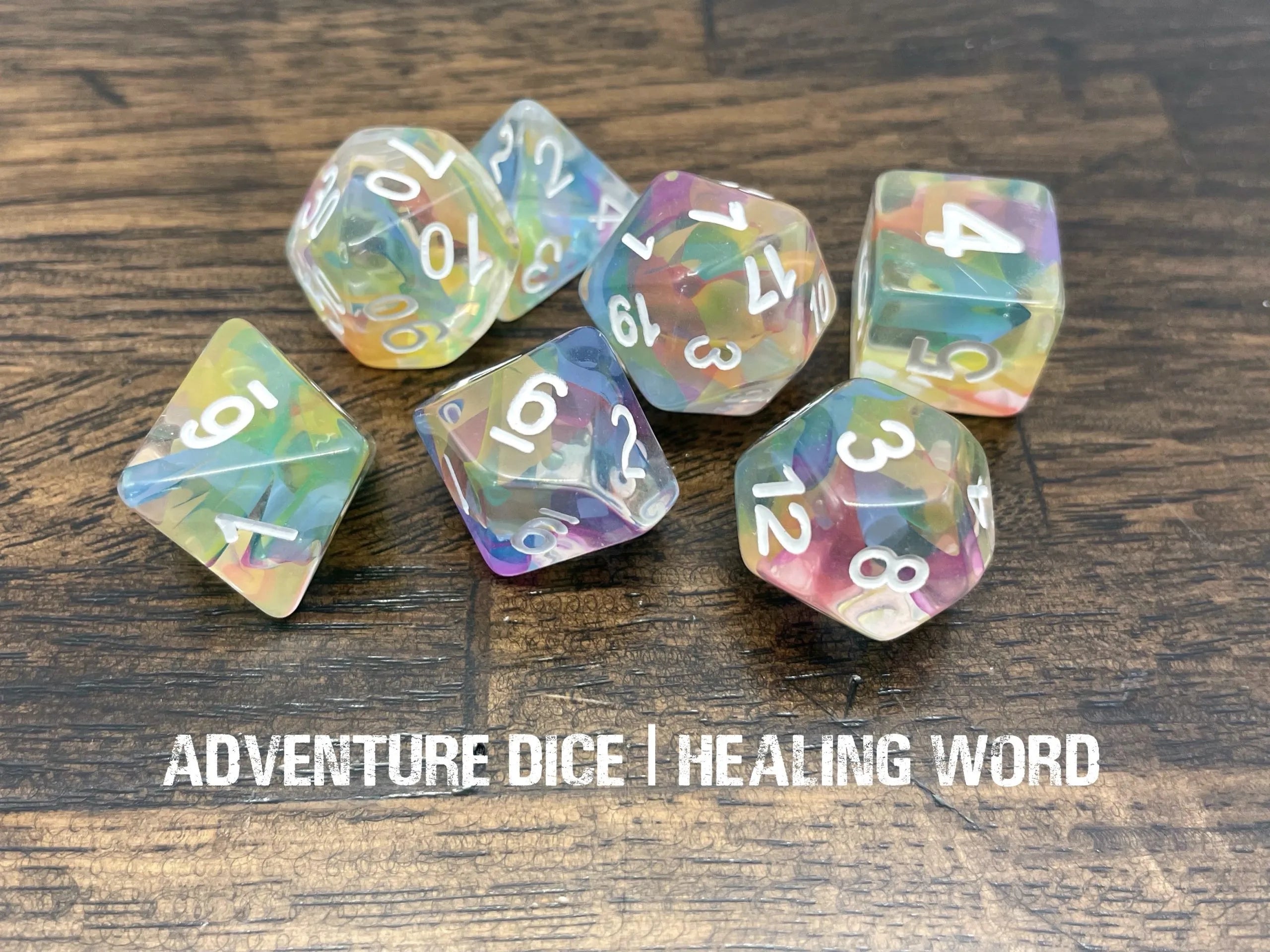 Adventure Dice Healing Word Dice Set Dice & Counters Adventure Dice | Red Claw Gaming