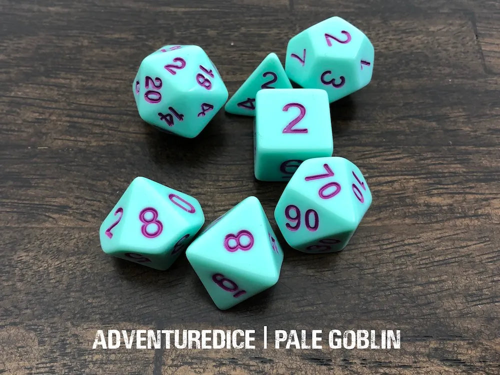 Adventure Dice Pale Goblin Dice Set Dice & Counters Adventure Dice | Red Claw Gaming