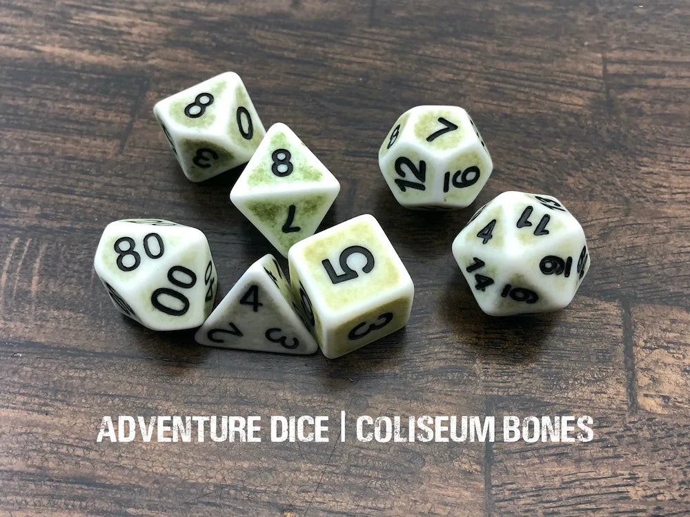 Adventure Dice Coliseum Bones Dice Set Dice & Counters Adventure Dice | Red Claw Gaming