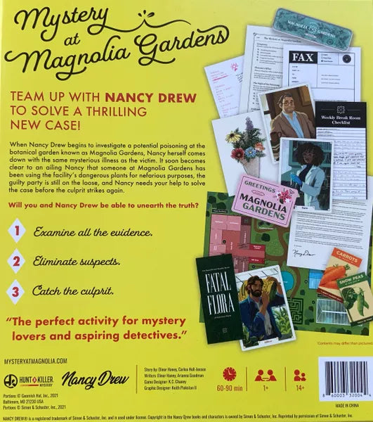 Hunt a Killer Nancy Drew: Mystery at Magnolia Gardens Board Games Universal DIstribution    | Red Claw Gaming