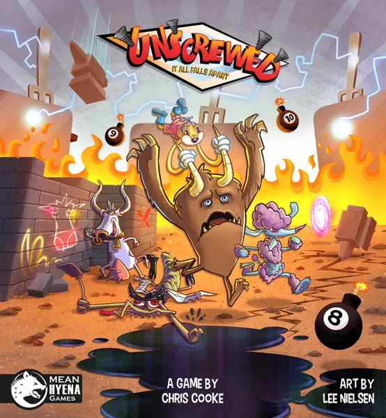UNSCREWED: IT ALL FALLS APART Board Game Mean Hyena Games | Red Claw Gaming