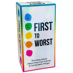 First to Worst: The Party Game About How Your Friends and Family Rank Things Board Game Dyce | Red Claw Gaming