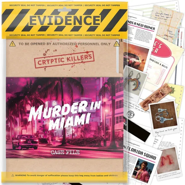 CRYPTIC KILLERS: Murder in Miami Board Game Cryptic Killers | Red Claw Gaming