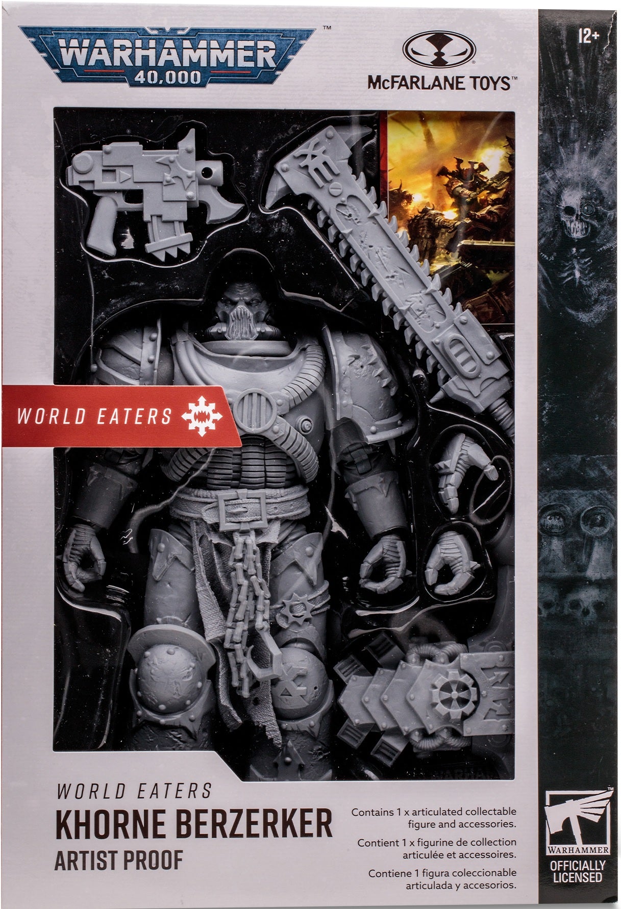 WARHAMMER 40K 7"FIG WV7-WORLD EATERS KHORNE BERZERKER-ARTIST PROOF  Red Claw Gaming    | Red Claw Gaming