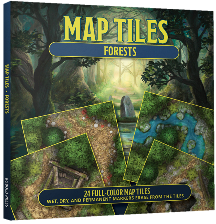 Map Tiles - Forest Rule Book Kobold Press    | Red Claw Gaming