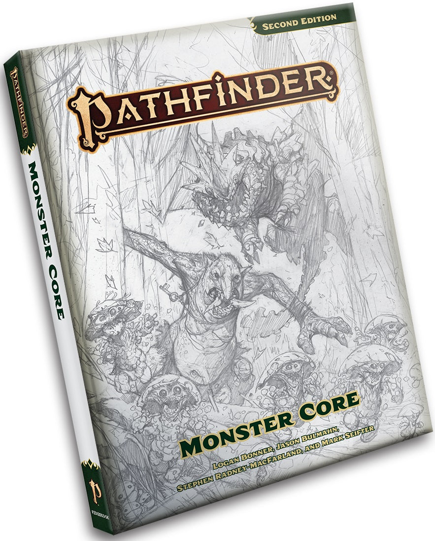 Pathfinder 2E Monster Core - Sketch Pathfinder Paizo    | Red Claw Gaming