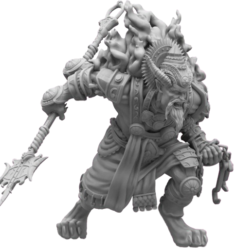 CONQUEST: SORCERER KINGS RAKSHASA RAVANAR FORK Miniatures Universal DIstribution    | Red Claw Gaming