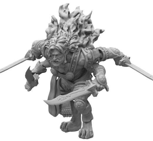 CONQUEST: SORCERER KINGS RAKSHASA BAKASURA SWORDS Miniatures Universal DIstribution    | Red Claw Gaming