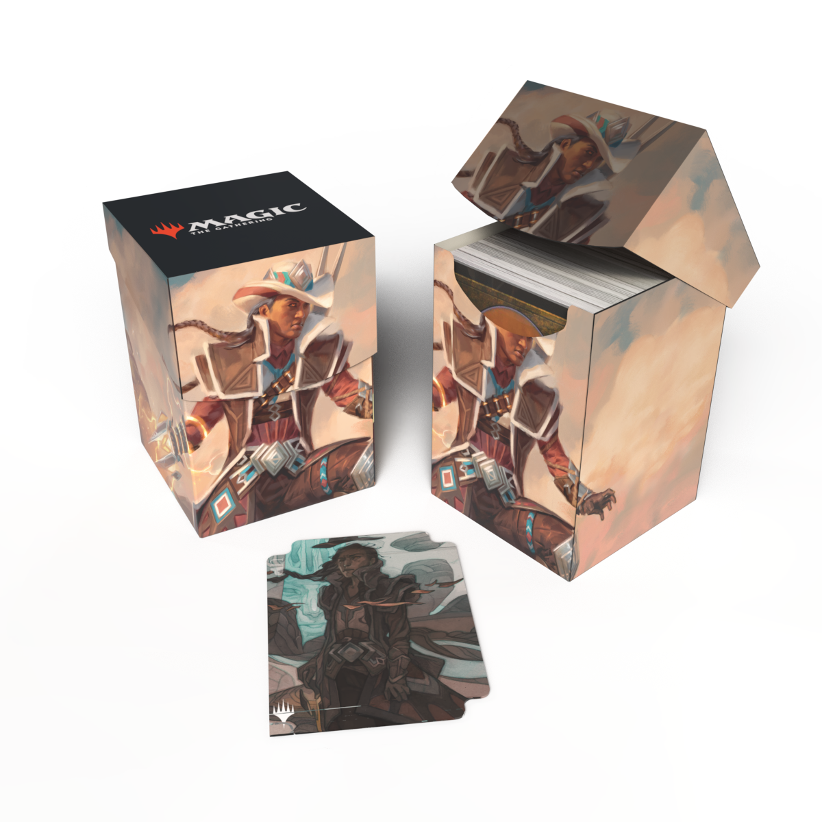 Outlaws of Thunder Junction Annie Flash, The Veteran Key Art 100+ Deck Box® for Magic: The Gathering  Ultra Pro    | Red Claw Gaming