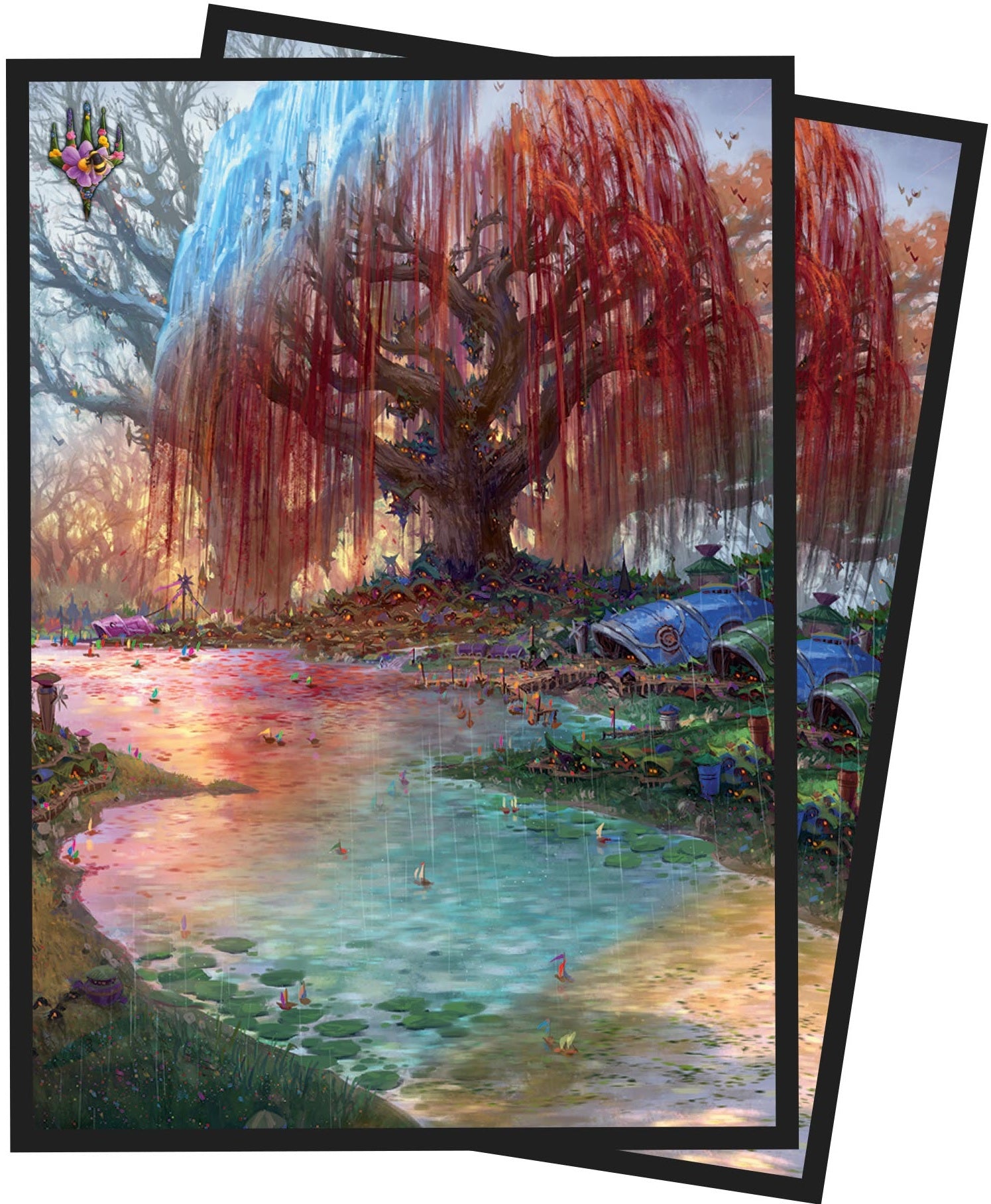 Bloomburrow Season Lands: Three Tree City (Summer) Deck Protector Sleeves (100ct) for Magic: The Gathering  Ultra Pro    | Red Claw Gaming