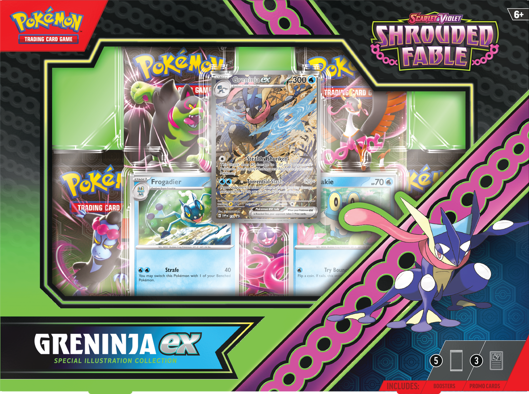 POKEMON SCARLET AND VIOLET SHROUDED FABLE KINGDRA/GRENINJA EX SPECIAL ILLUSTRATION COLLECTION Pokemon Nintendo    | Red Claw Gaming
