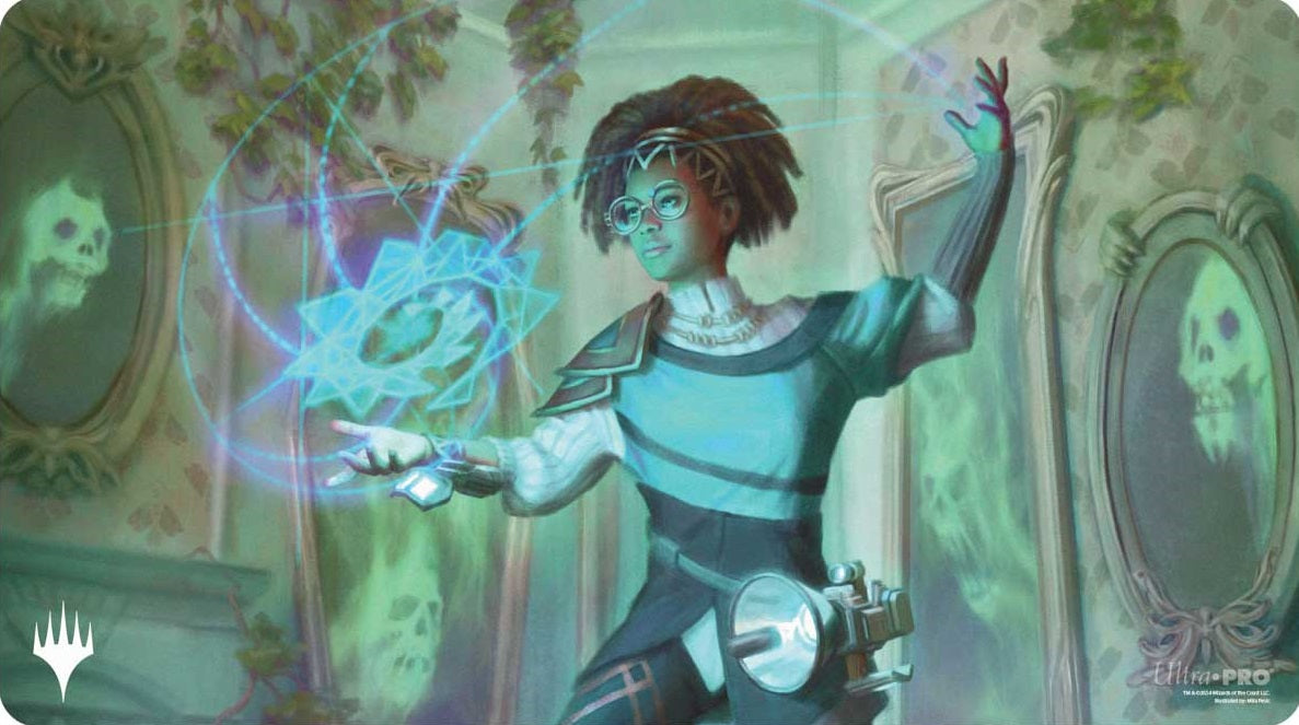 Duskmourn Zimone, Mystery Unraveler (Commander) Standard Gaming Playmat for Magic: The Gathering Playmats Ultra Pro    | Red Claw Gaming
