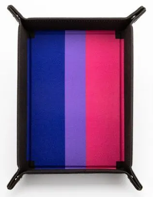 FOLD UP DICE VELVET TRAY PRIDE BISEXUAL Dice Tray FanRoll Dice    | Red Claw Gaming