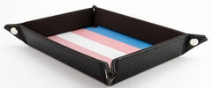 FOLD UP DICE VELVET TRAY PRIDE TRANSGENDER Dice Tray FanRoll Dice | Red Claw Gaming