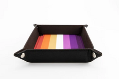 FOLD UP DICE VELVET TRAY PRIDE LESBIAN Dice Tray FanRoll Dice    | Red Claw Gaming