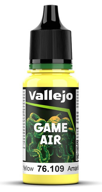 GAME AIR 109-18ML. TOXIC YELLOW Vallejo Game Color Vallejo    | Red Claw Gaming