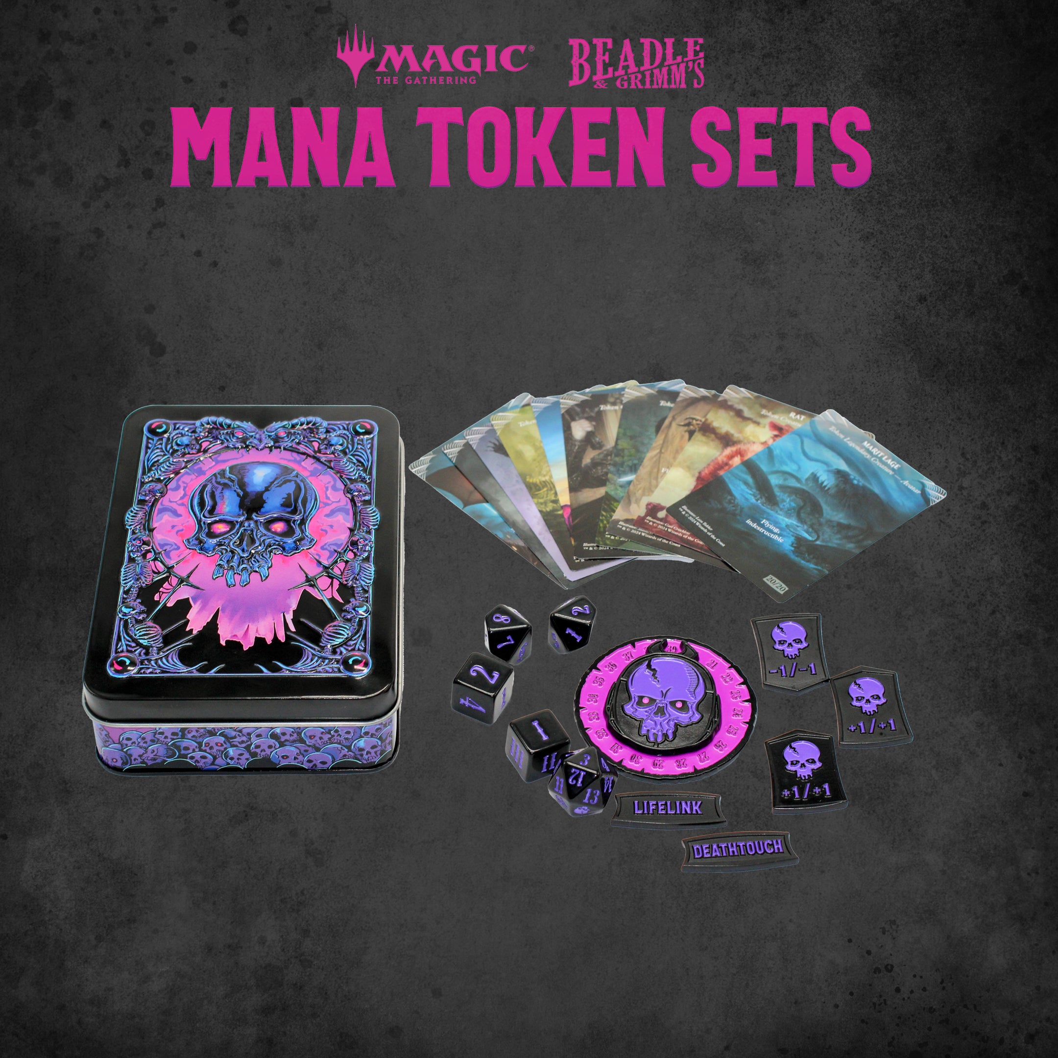 BEADLE & GRIMM'S MTG MANA TOKEN SET BLACK Beadle & Grimm's | Red Claw Gaming