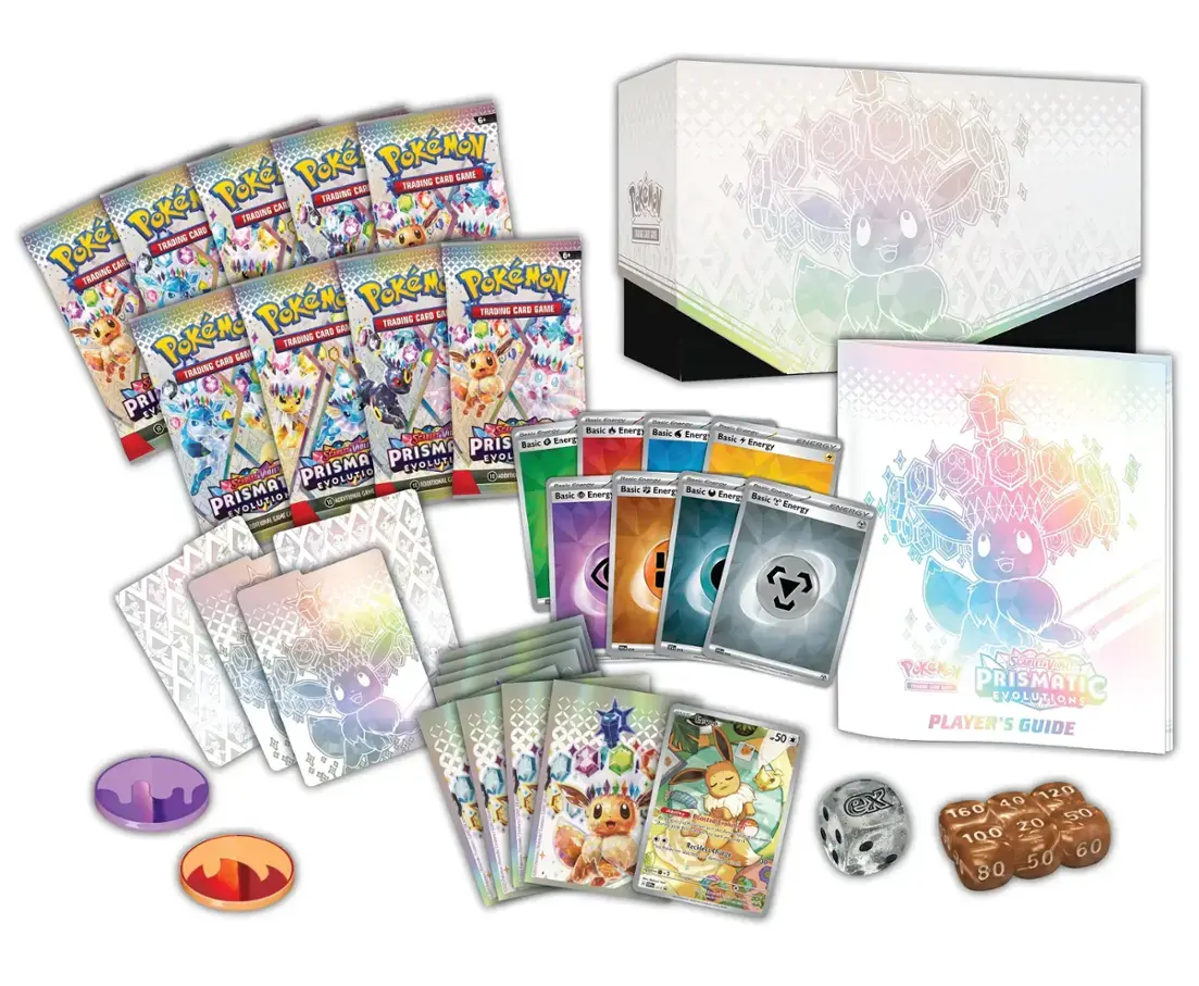 POKEMON PRISMATIC EVOLUTIONS ELITE TRAINER BOX (Max 2 per person) Pokemon Nintendo | Red Claw Gaming