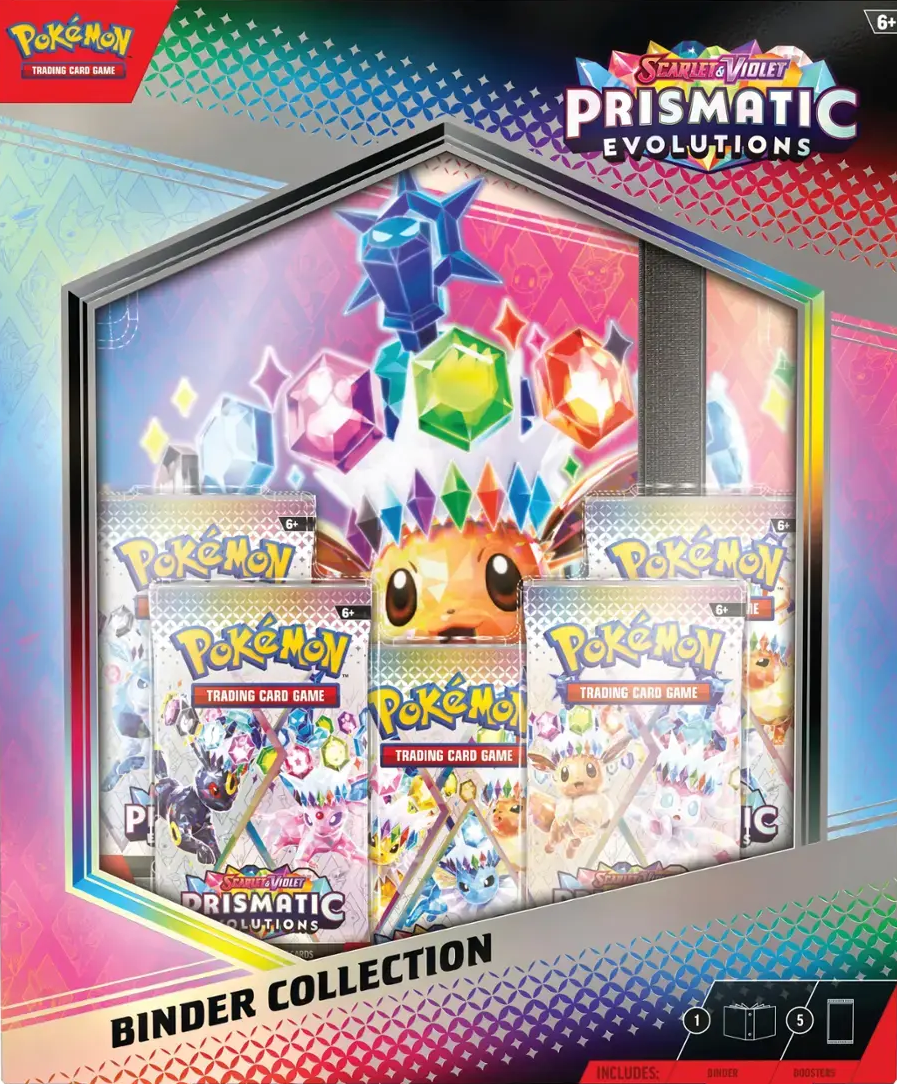 POKEMON PRISMATIC EVOLUTIONS BINDER COLLECTION Pokemon Nintendo | Red Claw Gaming