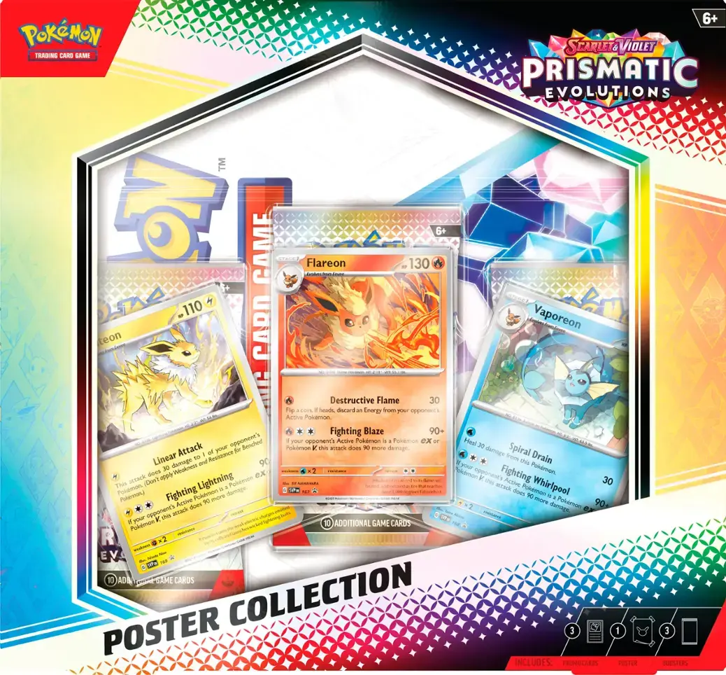 POKEMON PRISMATIC EVOLUTIONS POSTER COLLECTION Pokemon Nintendo | Red Claw Gaming