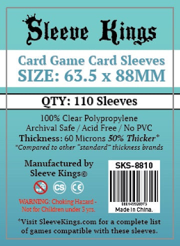 Sleeve Kings 63.5 x 88mm Red Claw Gaming | Red Claw Gaming