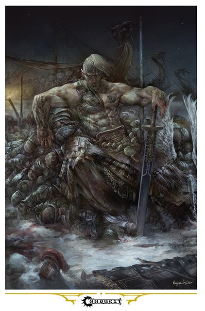 CONQUEST ICONIC ART PRINT - THE NORDS SVARTHGALM Miniatures Universal DIstribution | Red Claw Gaming