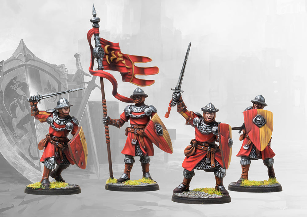 CONQUEST: HUNDRED KINGDOMS MEN AT ARMS REMIX Miniatures Universal DIstribution | Red Claw Gaming