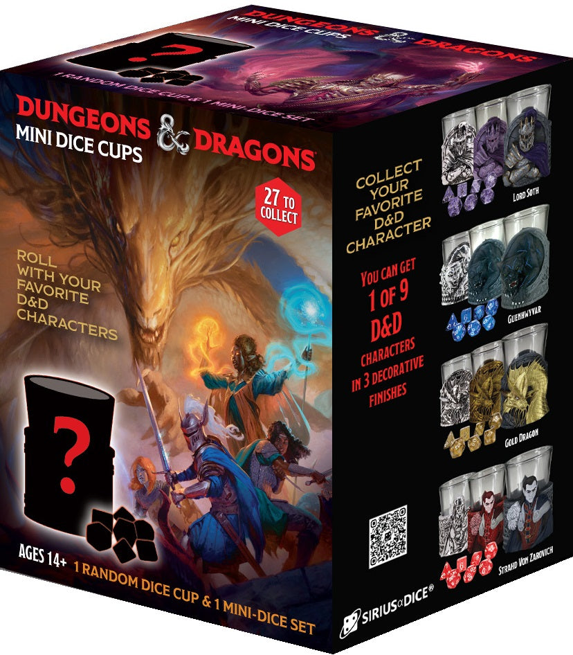 D&D MINI DICE CUPS SERIES 2 Dice Cup Sirius Dice | Red Claw Gaming