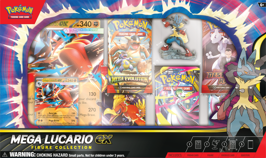 POKEMON MEGA LUCARIO EX FIGURE COLLECTION Pokemon Pokemon | Red Claw Gaming