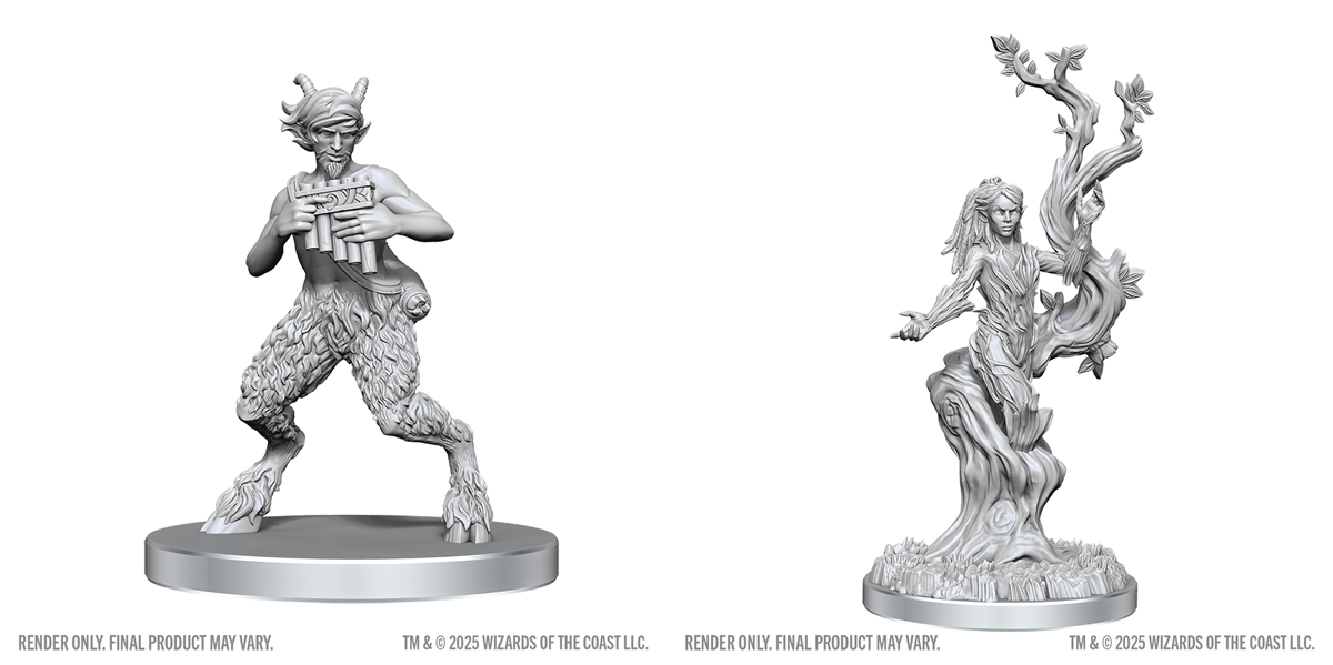 D&D Nolzur's Marvelous Miniatures: SATYR & DRYAD Minatures Wizkids Games | Red Claw Gaming
