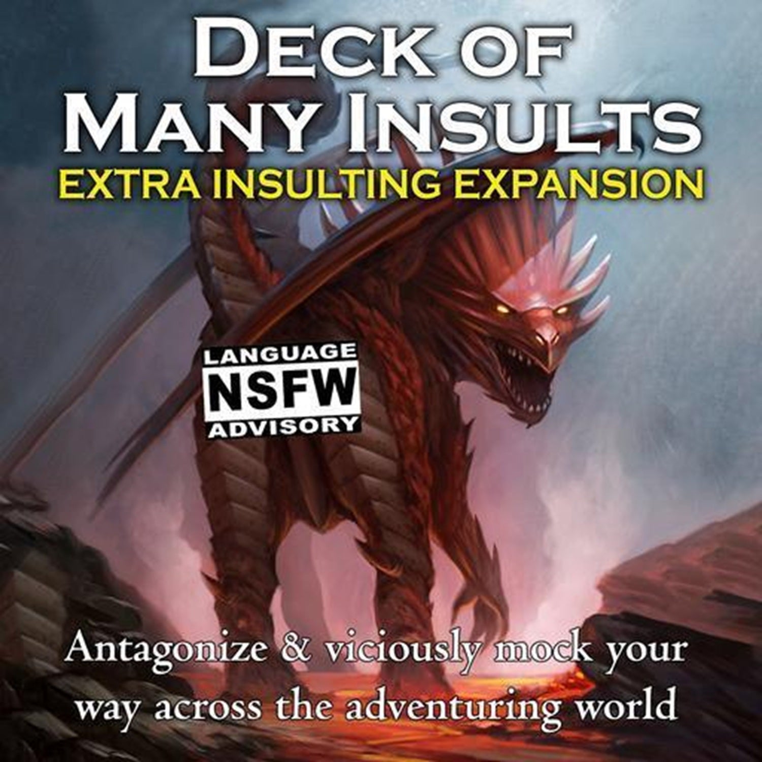 Deck of Many Insults Extra Insulting Expansion (NSFW) | Red Claw Gaming