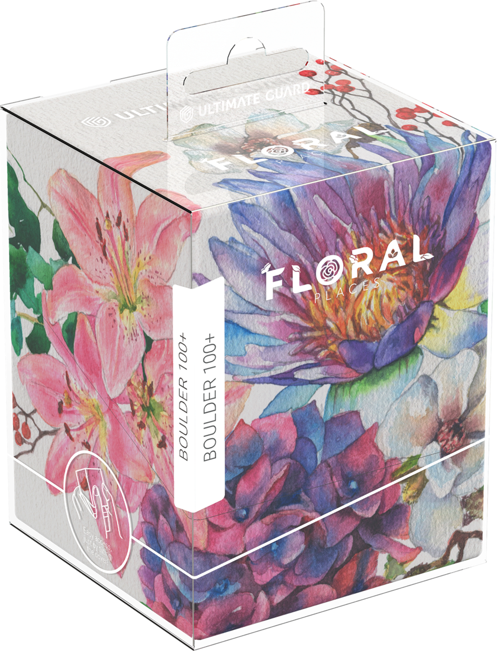 UG DECK CASE BOULDER 100+ FLORAL PLACES - LOTUS BLOOM Deck Box Ultimate Guard | Red Claw Gaming