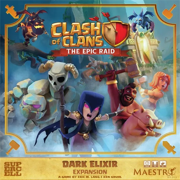 Clash of Clans Dark Elixir Board Game Maestry Media | Red Claw Gaming