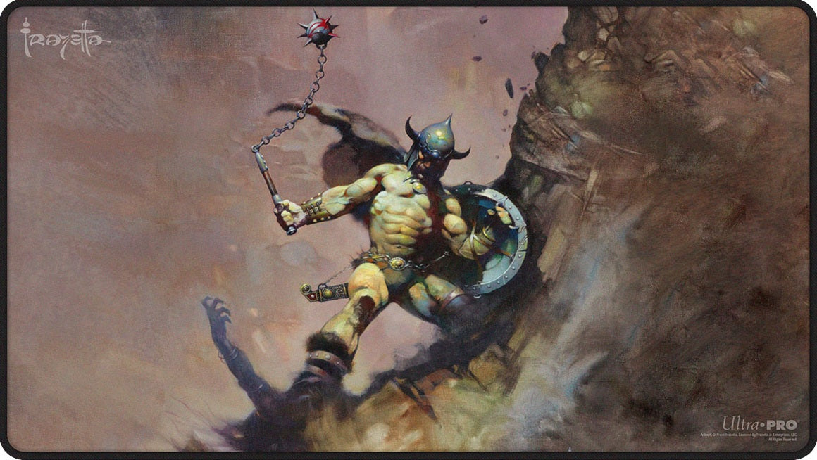 UP PLAYMAT FRANK FRAZETTA WARRIOR WITH BALL AND CHAIN Playmat Ultra Pro | Red Claw Gaming