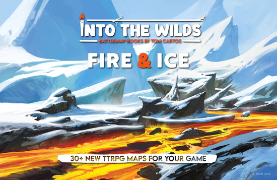 INTO THE WILDS EXTRAPLANAR BATTLEMAP BOOKS: FIRE & ICE | Red Claw Gaming