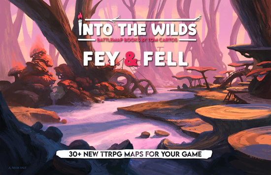 INTO THE WILDS EXTRAPLANAR BATTLEMAP BOOKS: FEY & FELL | Red Claw Gaming
