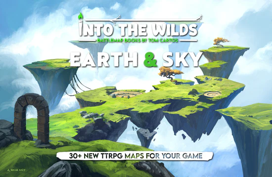INTO THE WILDS EXTRAPLANAR BATTLEMAP BOOKS: EARTH & SKY | Red Claw Gaming
