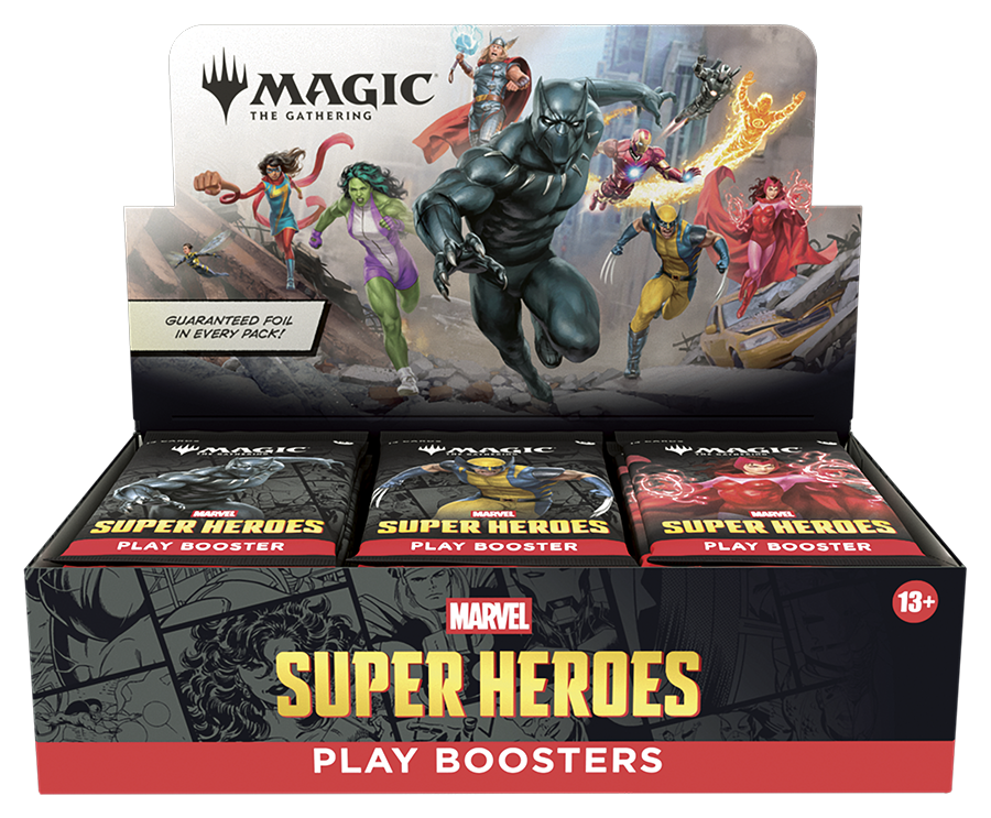 Magic: The Gathering: MARVEL SUPER HEROES PLAY BOOSTER BOX | Red Claw Gaming