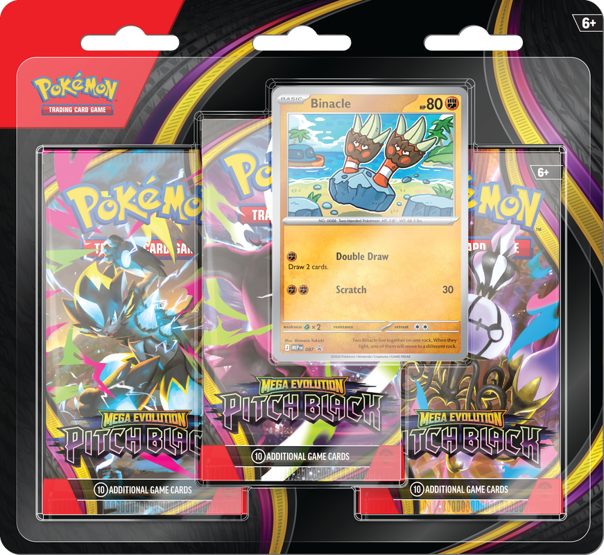 POKEMON PITCH BLACK 3 BOOSTER PACK BLISTER (LIMIT 2 PER PERSON) | Red Claw Gaming