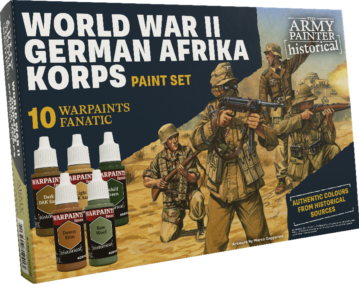 HISTORICAL: WWII GERMAN AFRIKA CORPS PAINT SET | Red Claw Gaming