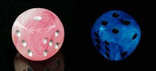 GHOSTLY GLOW 12D6 PINK/SILVER 16MM | Red Claw Gaming