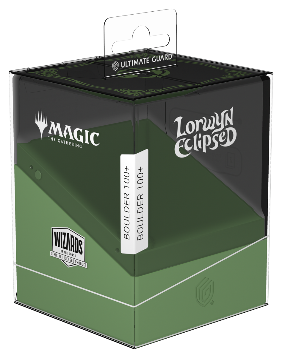 UG DECK CASE BOULDER 100+ MTG LORWYN ECLIPSED - BLACK/GREEN | Red Claw Gaming